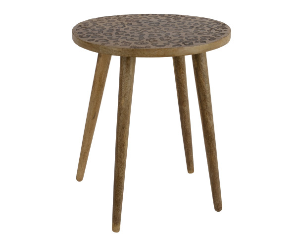 Beistelltisch in braun aus Mango