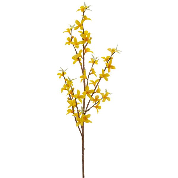 Kunstblume Forsythie in gelb aus Kunststoff