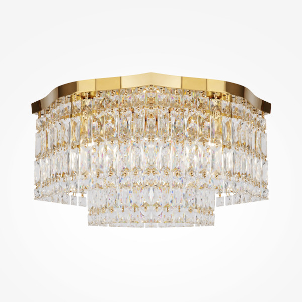 Deckenleuchte DUNE in goldfarben aus Metall