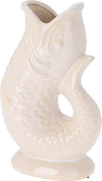 Vase FISCH in weiß aus Keramik