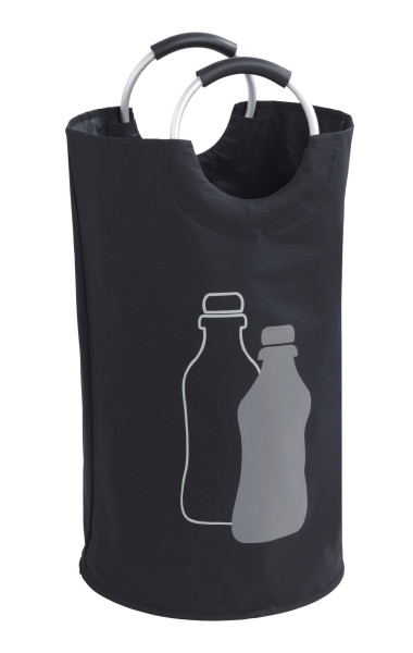 Flaschensammler JUMBO in schwarz aus Materialmix