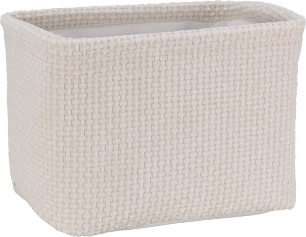 Korb TEDDY groß in creme aus Polyester