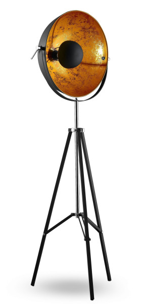 Stehleuchte FAME IV in goldfarben aus Metall