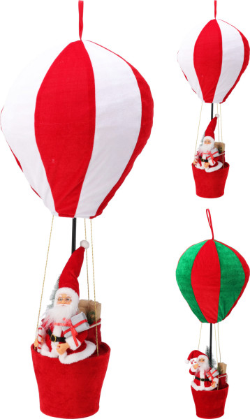 Dekoobjekt BALLON SANTA in mehrfarbig aus Polyester