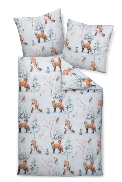 Bettwäsche MODERN ART S in mehrfarbig aus Baumwolle