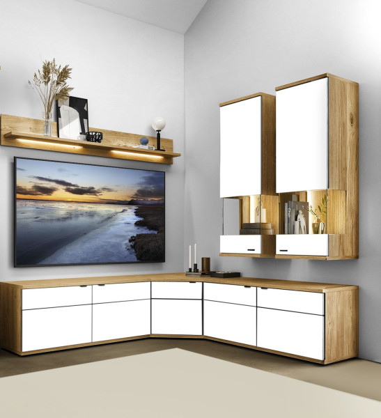 Wohnwand vito BERGHE in weiß aus Dekor