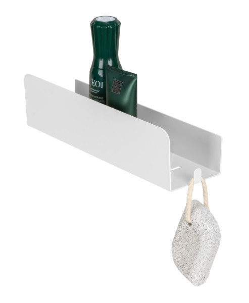 Wandablage LIZAN weiß in weiß aus Edelstahl