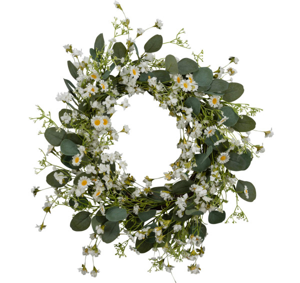 Blumenkranz in gelb aus Kunststoff