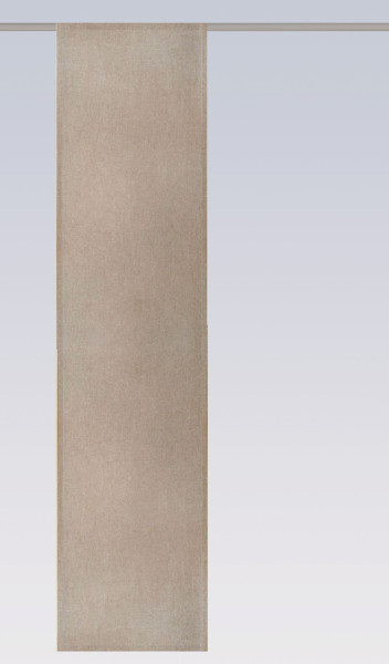 Flächenvorhang LINUS taupe in taupe aus Polyester