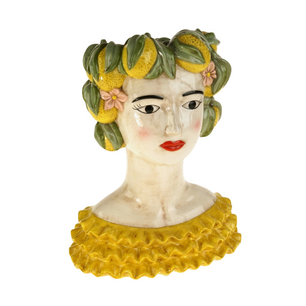 Vase LADY LEMON in bunt aus Dolomit