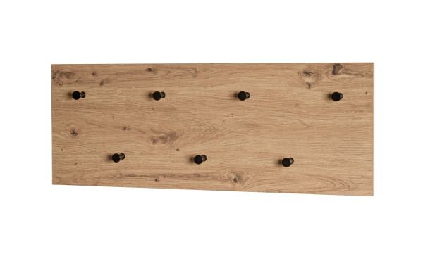 Wandgarderobe in mehrfarbig aus Materialmix