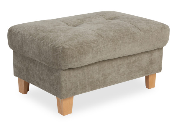 Hockerbank vito WISOM in grün aus Stoff