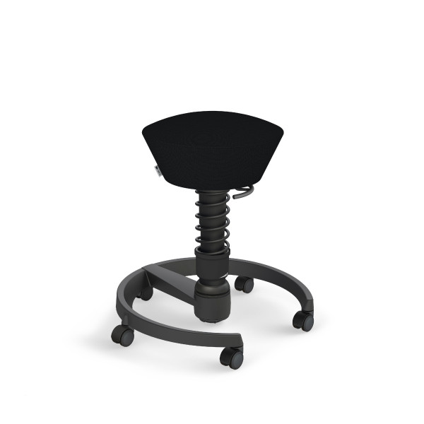 Hocker AERIS SWOPPER in schwarz aus Stoff