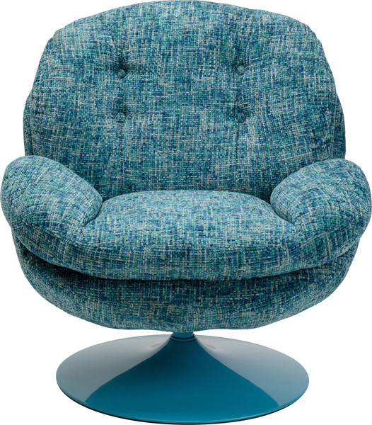 Drehsessel COSY in blau aus Stoff