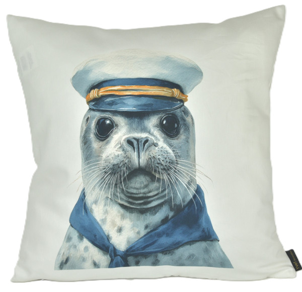 Kissenhülle MOIN MOIN aus Baumwolle