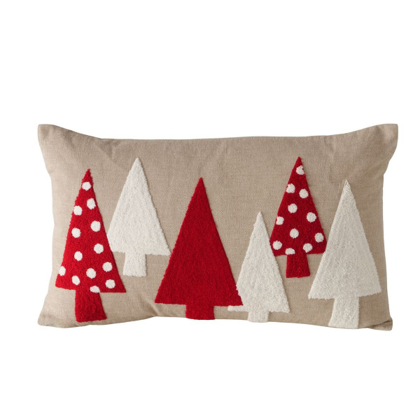 Kissen MALI in mehrfarbig aus Materialmix