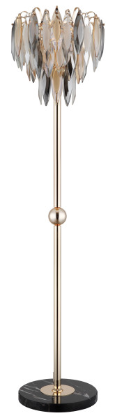 Stehleuchte ELINOR in goldfarben aus Metall