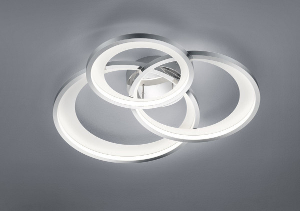 Deckenleuchte LED GRANADA in silber aus Metall