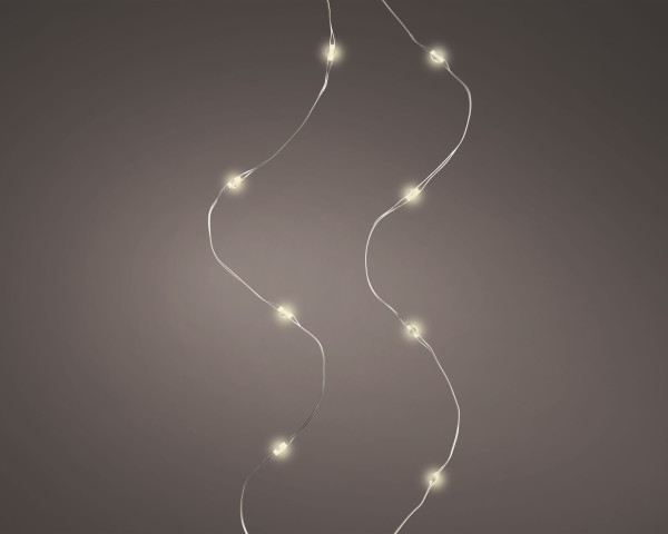 Lichterkette LED COMPACT in silberfarben aus Metall