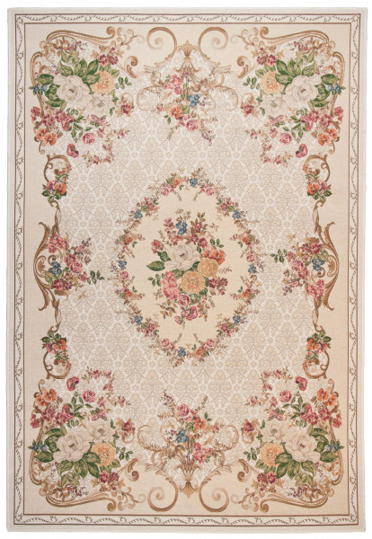 Teppich FLOMI in beige aus Mischgewebe