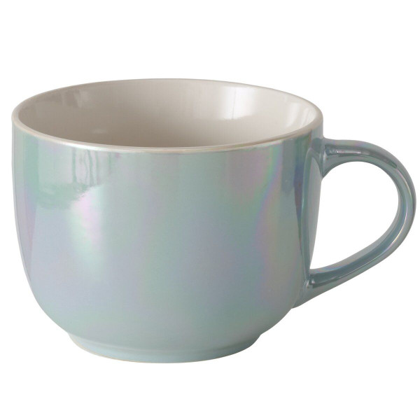 Jumbobecher IRIDESA blau in blau aus Bone China