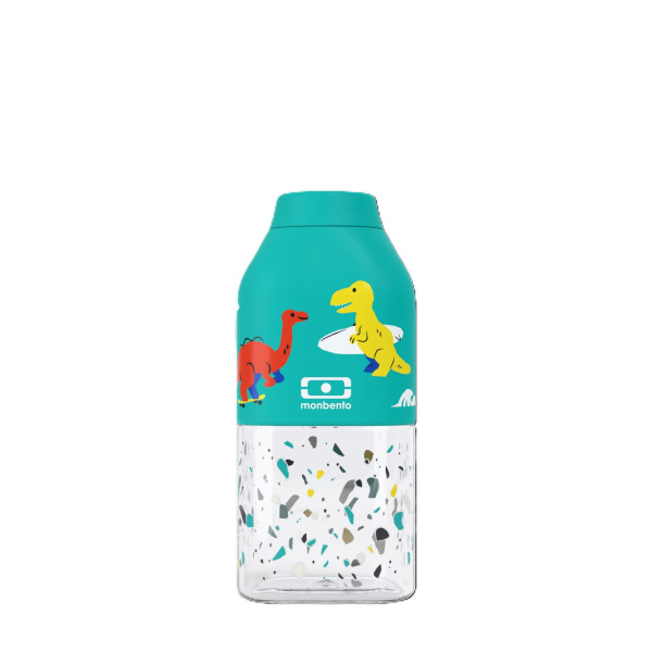 Trinkflasche DINO in türkis aus Titan
