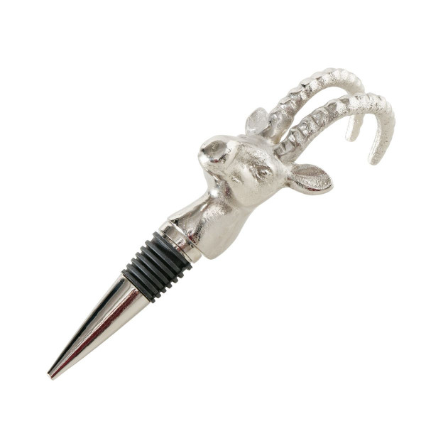 Flaschenverschluss AZIS in silberfarben aus Aluminium