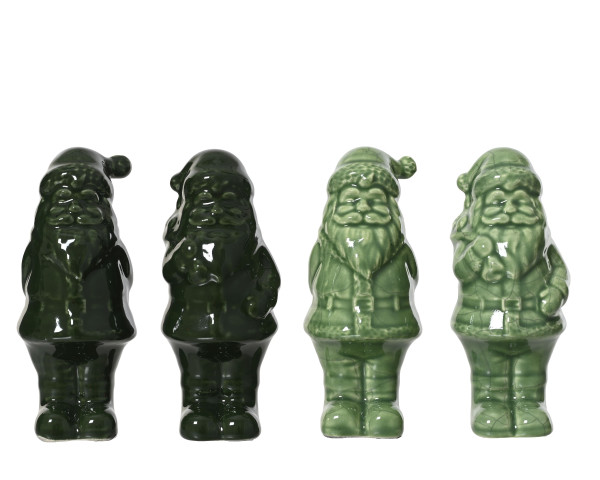 Weihnachtsmann in grün aus Dolomit