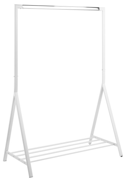 Garderobenständer BRENT in weiß aus Materialmix