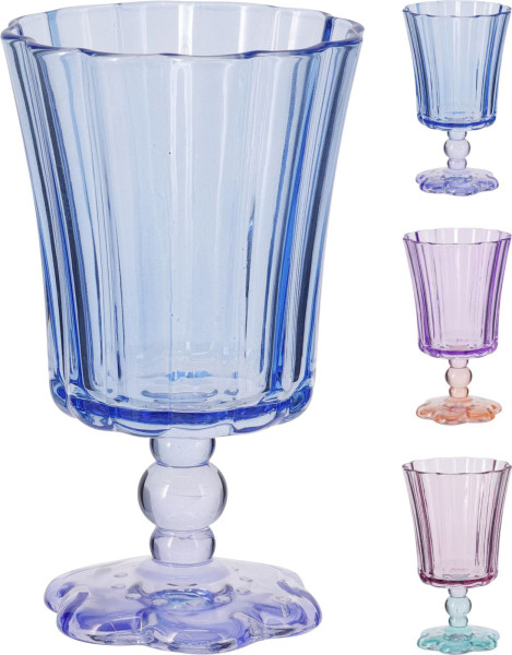 Weinglas PALMA in mehrfarbig aus Glas