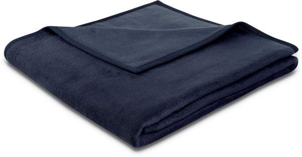 Wohndecke UNO SOFT in blau aus Mischgewebe