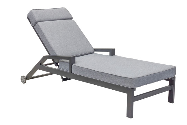 Gartenliege SONDRINO in grau