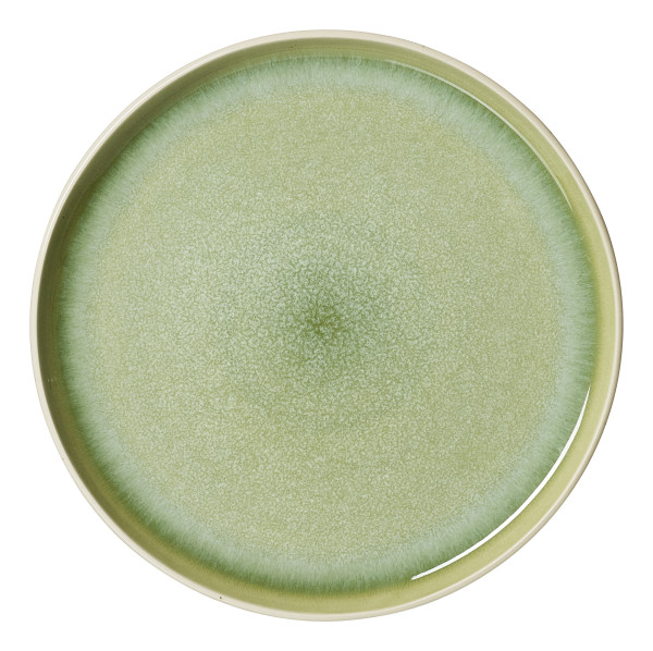 Dessertteller SKOG in grün aus Steingut