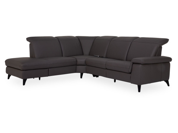 Polsterecke SERENITY in elephant aus Leder