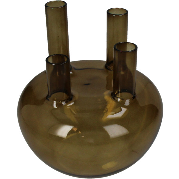 Vase BROWN in braun aus Glas