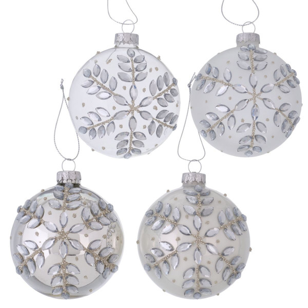 Weihnachtskugel DIAMONDS in mehrfarbig aus Glas