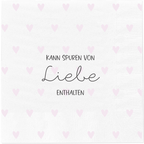 Servietten SPUREN VON LIEBE in mehrfarbig aus Papier