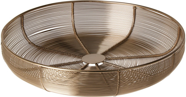 Drahtkorb in goldfarben aus Eisen