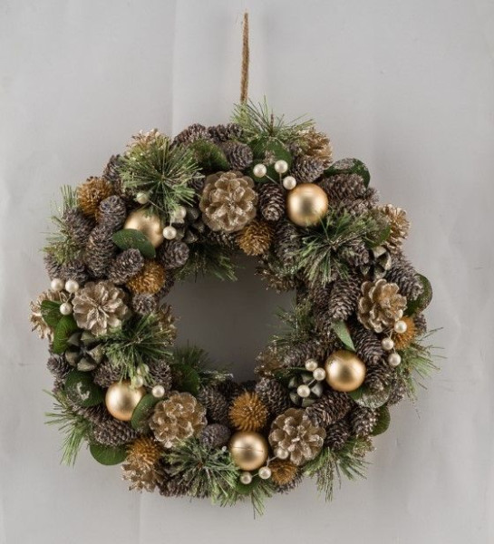 Tannenkranz in natur aus Kunststoff