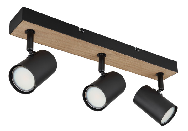 Wand-/Deckenspot ROBBY in schwarz aus Metall