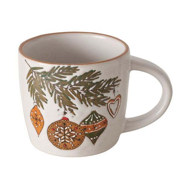 Henkelbecher FRANJO in beige aus Steinzeug