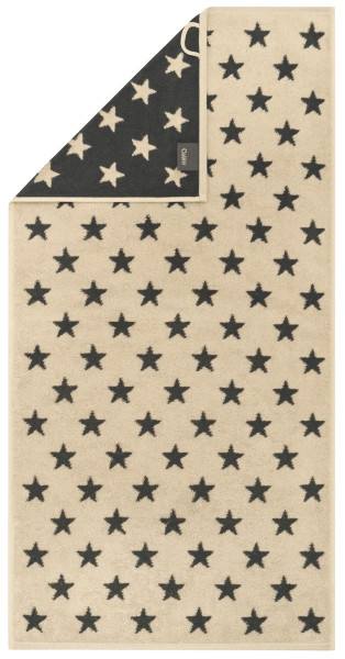 Seiflappen NEW STARS in beige aus Baumwolle