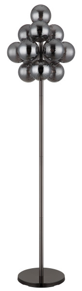 Stehleuchte CONOR in schwarz aus Metall