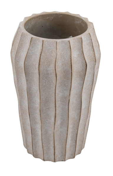 Vase ZEMENT in creme aus Zement