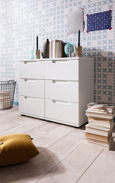 Kommode self NELLI in weiß aus Dekor
