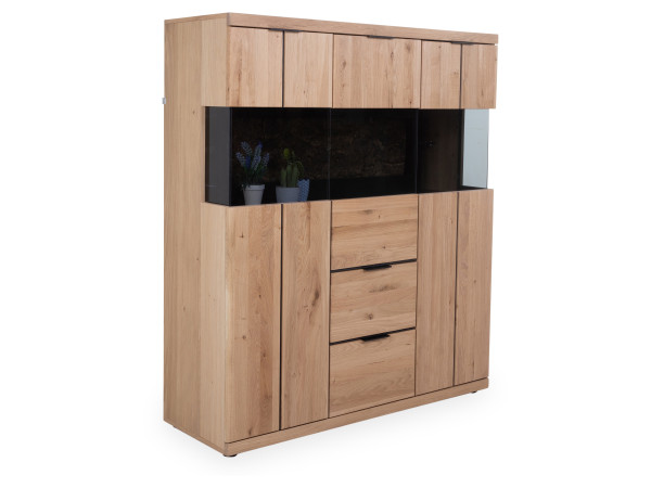 Highboard HARPER WINBURG in Wildeiche aus Massivholz