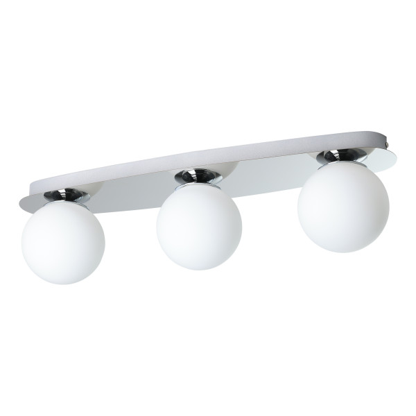 Deckenleuchte CASTROVIDO in silberfarben aus Metall