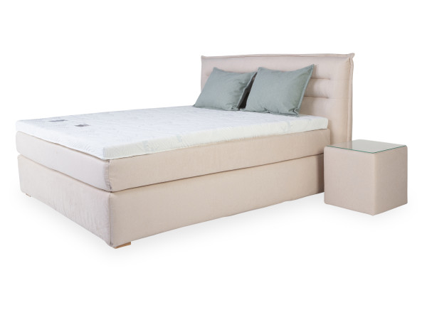 Boxspringbett SANSIBAR VINTERDAL in almond-milk aus Stoff