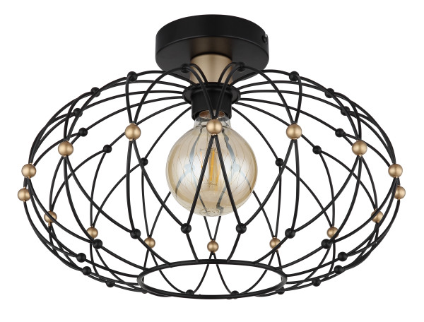 Deckenleuchte GREYS in schwarz aus Metall