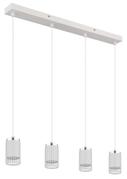 Hängeleuchte KORBEN in weiß aus Metall